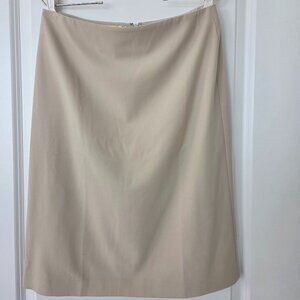 Calvin Klein Collection Women’s 100% Wool A-Line Skirt Size8 Beige